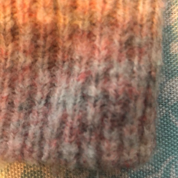 COPY - Off-shoulder, Cowlneck Pink/Heather Grey Sweater - Picture 9 of 13